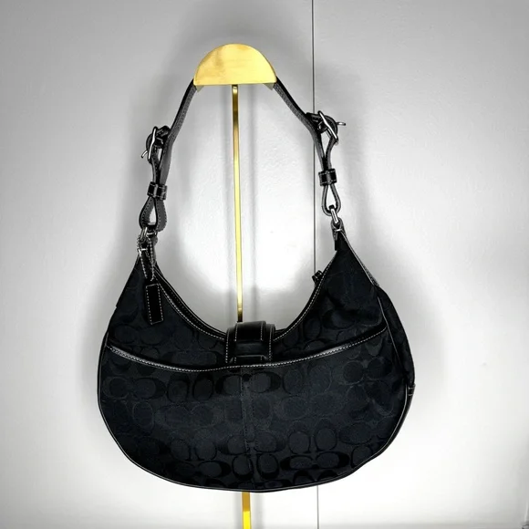 🖤 Coach Soho Signature Jacquard Buckle Hobo Bag - Picture 6 of 16